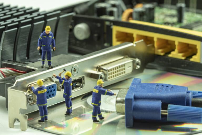 Miniature people maintenance electronic device component.